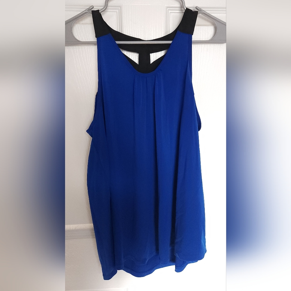 Blue tank top blouse